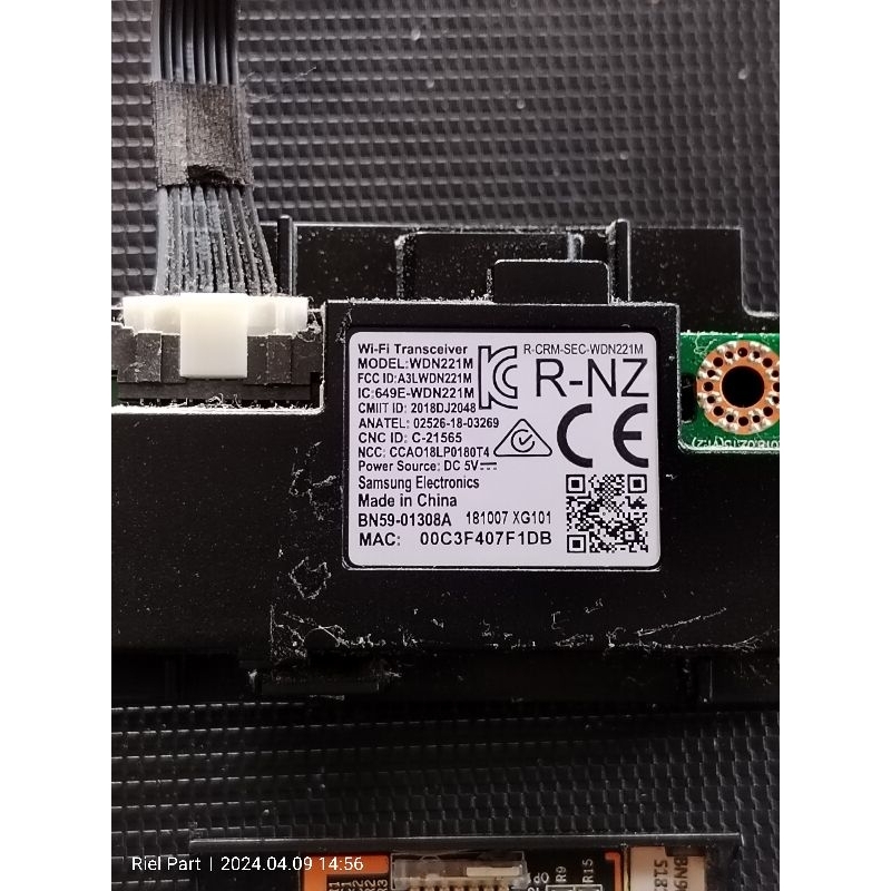 MODULE BT WIFI TV LED SMART SAMSUNG UA43NU7090K - UA43NU7090 - 43NU7090