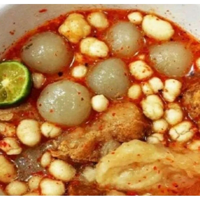 

Paket 10 pcs Bakso Aci isi Ayam suwir sambel Asli