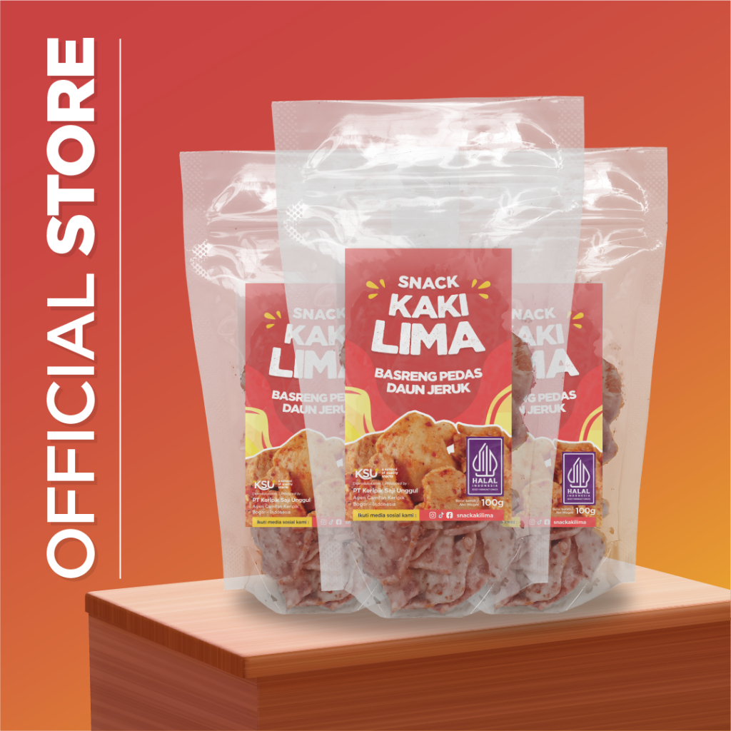 

( Bundle 3 pcs ) Basreng Pedas Daun Jeruk 100g