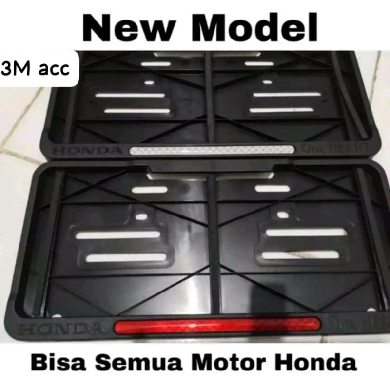 Cover plat nomor motor tempat plat nomor motor original honda (Cover plat nomor model baru)