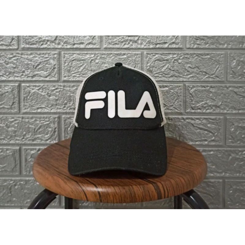 FILA Trucker Cap Preloved Topi Second Branded