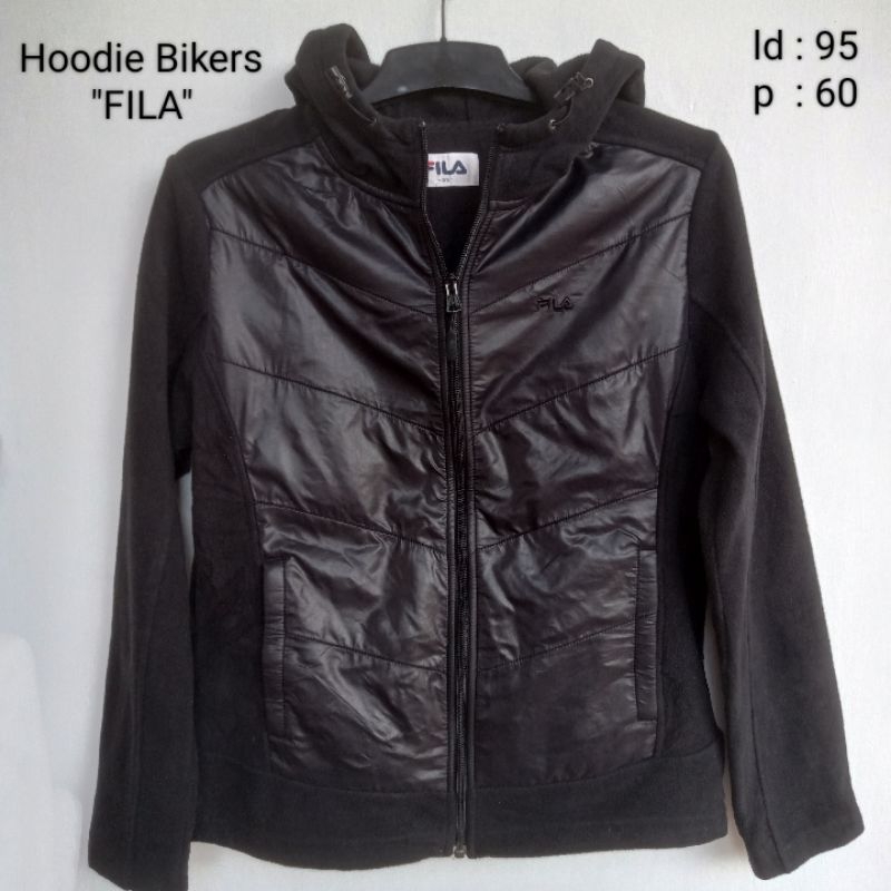 Hoodie Fila Bikers Woman Warna Hitam (Like New)