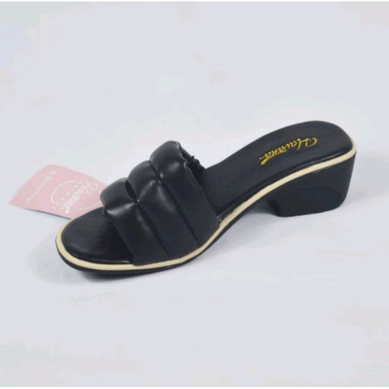 sandal wanita||slop sandal heels