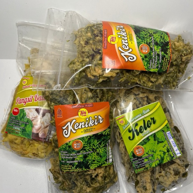 

Promo 4pcs Keripik pangsit daun jeruk,kelor,kenikir* Crispy gurih renyah dan pastinya sehat