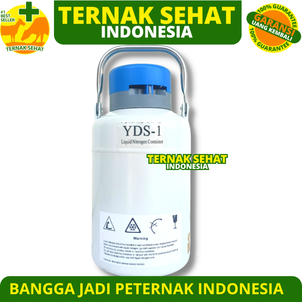 CONTAINER NITROGEN 1 LITER YDS - Kontainer IB Sapi Kontainer Nitrogen Cair untuk Lapangan