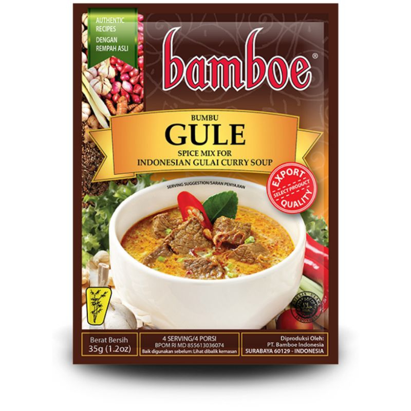 

STOK READY! Bamboe Export Bumbu Gule 80 g / Gulai