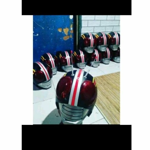 satria baja hitam helm cosplay