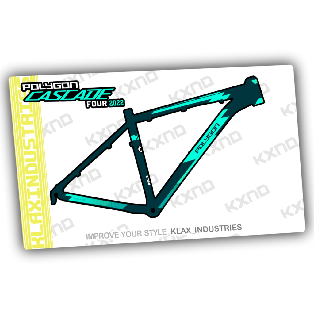 decal frame polygon cascade 4 2022 Klaten Decal Bike stiker sepeda