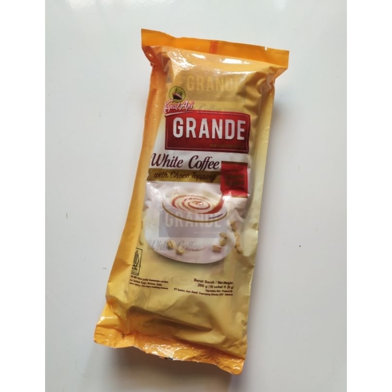 

Kapal Api Grande White Coffee Choco Topping (10 x 20 gr)