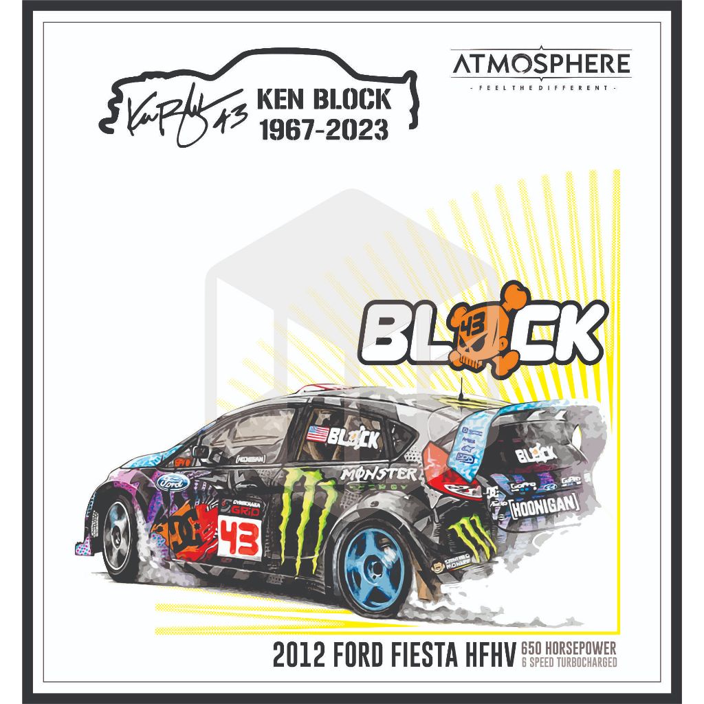 Kaos Premium Ken Block Ford Fiesta