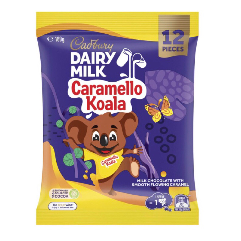 

Cadbury Dairy Milk Chocolate Caramello Koala Sharepack 12 Pack | 180g