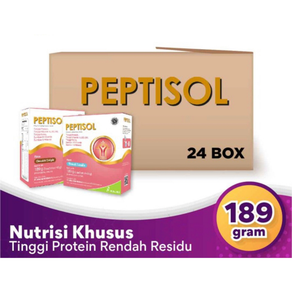 

PEPTISOL - Nutrisi Tinggi Protein Rendah Residu (GROSIR) - 1 Karton (24 box)