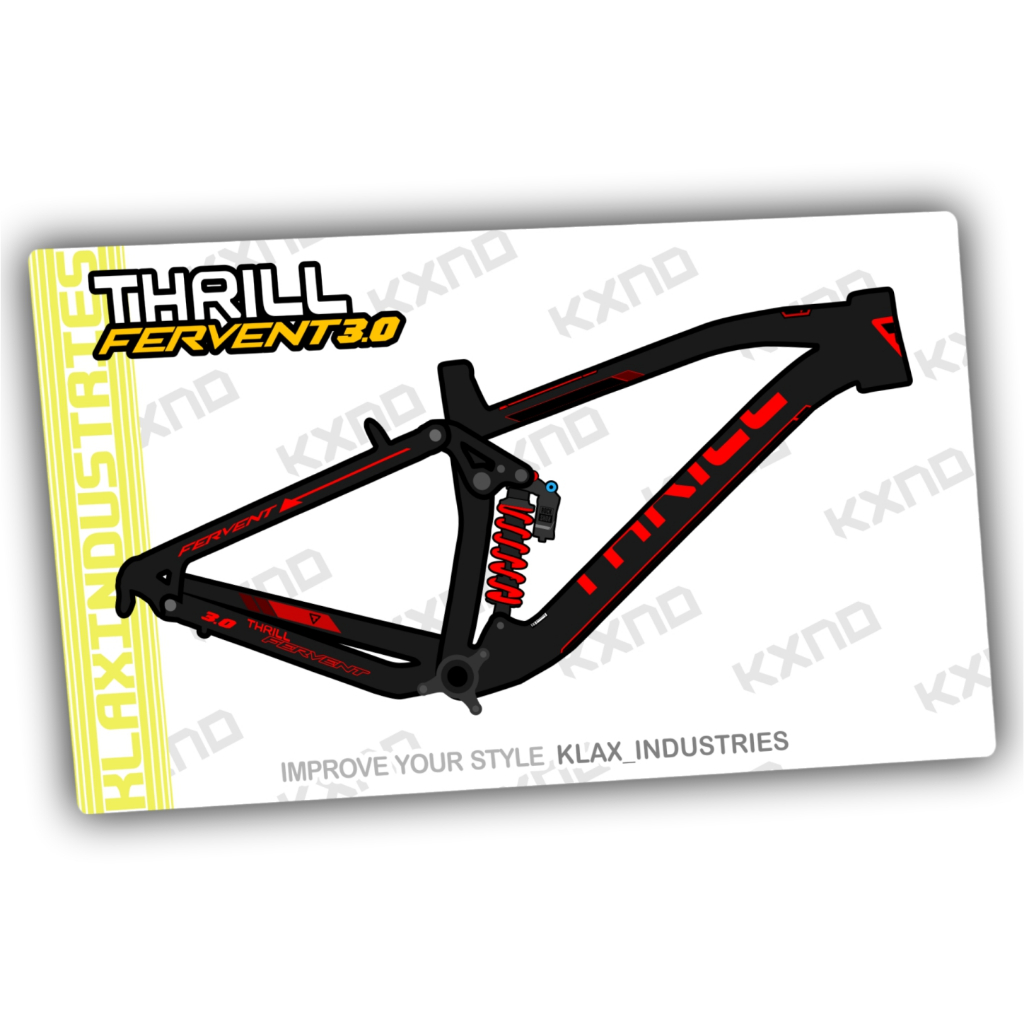 Decal Frame THRILL FERVENT 3.0 2021 KLATEN DECAL BIKE Stiker sepeda
