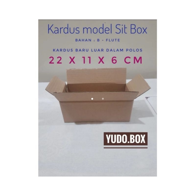 

kardus/karton/box uk. 22x11x6 cm Model SitBox