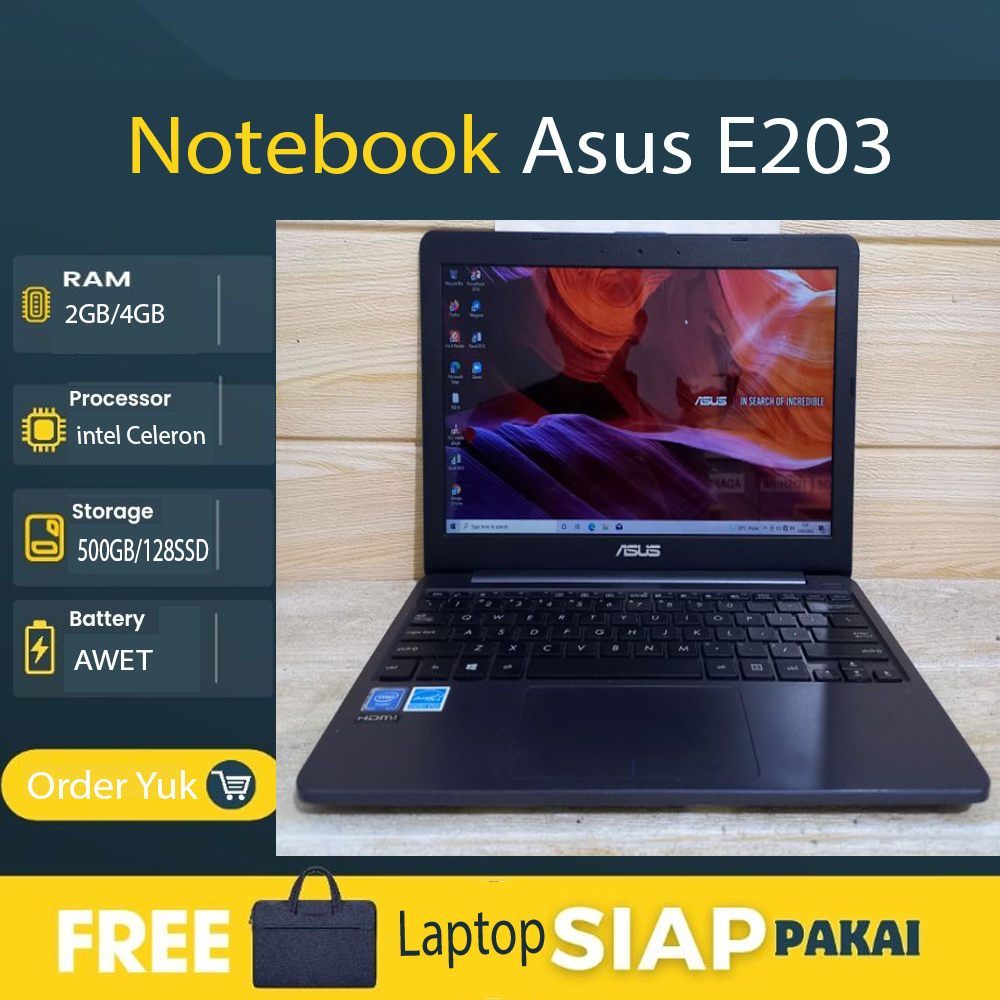 Notebook Asus Vivobook E203MAH 4GB 500GB Windows10