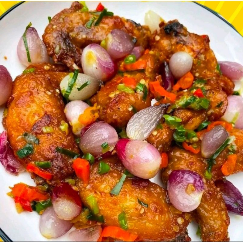 

ayam goreng tumis bawang siap makan halal frozen food catering