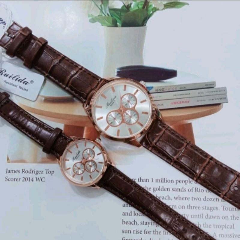 Jam Tangan Couple Kulit