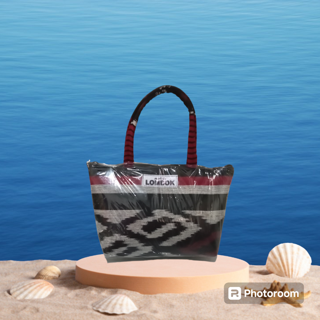 Tas Jinjing Tote Bag Jumbo Tenun Lombok [Oleh-Oleh]