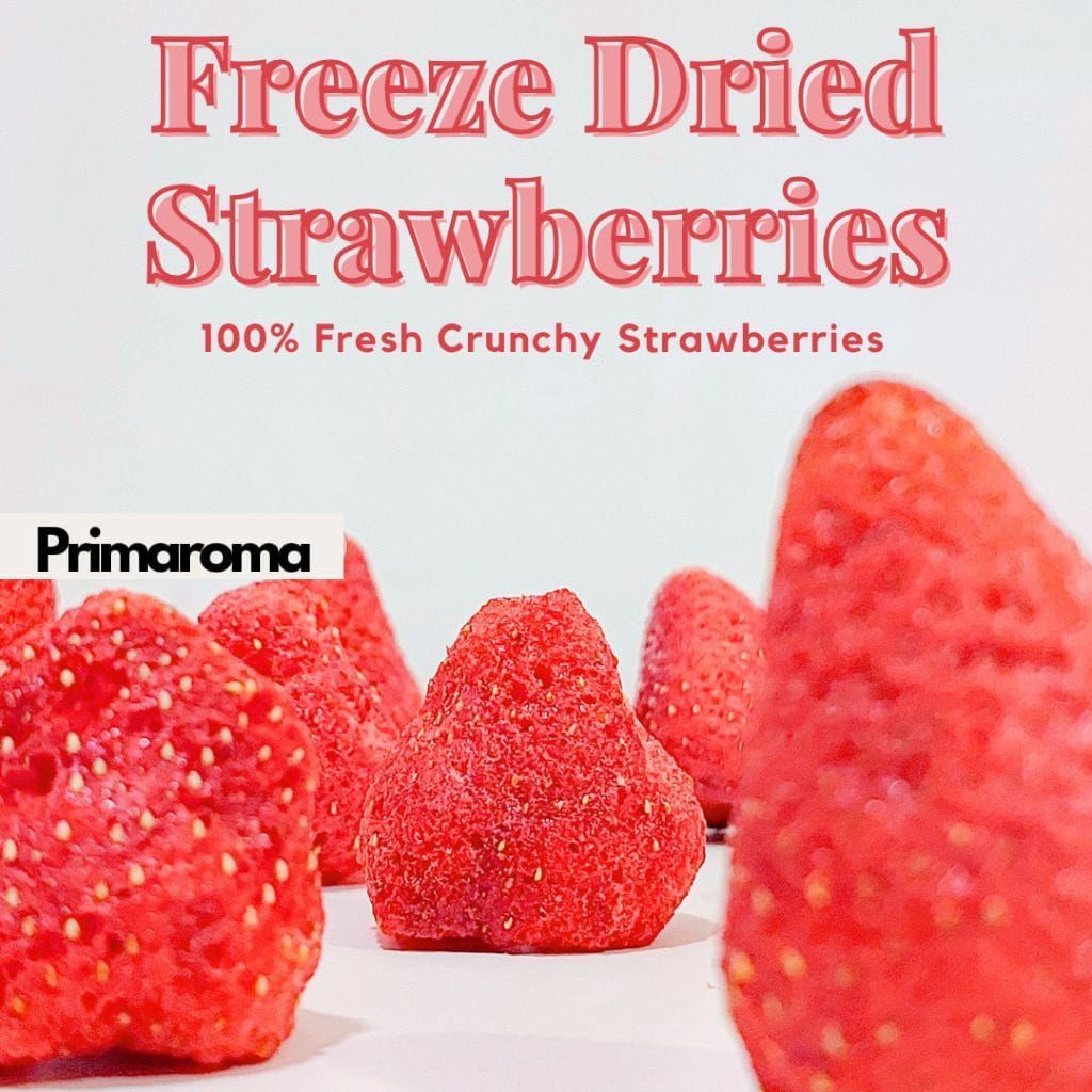 

Primaroma Strawberry Premium Freeze-dried cemilan 50gram snack buah stroberi Kering Camilan Food Garing
