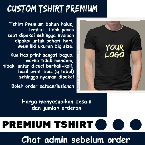 Kaos custom premium/kaos kustom/kaos/kaos custom