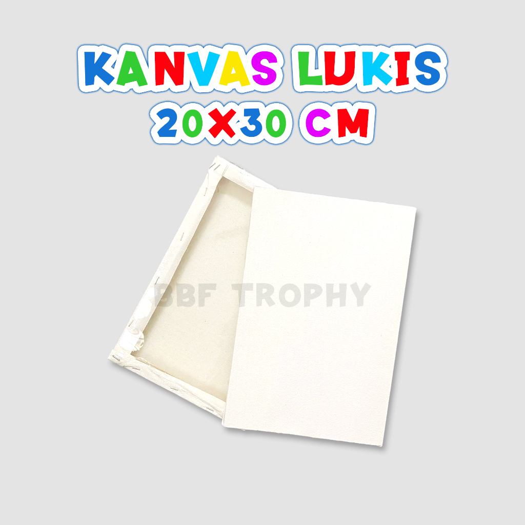 

Kanvas Lukis 20 x 30 cm 20 x 20 cm Bingkai / Media Lukis Warna Putih Polos