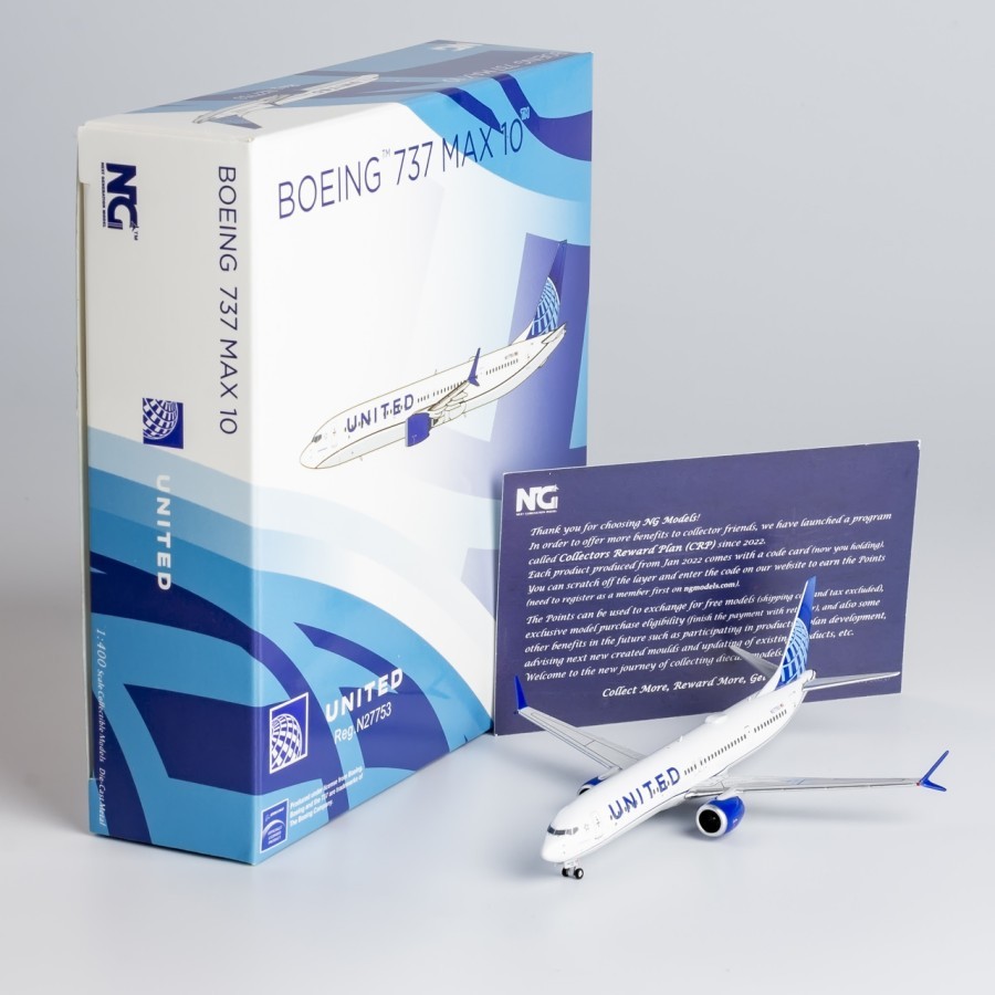 United Boeing 737 Max 10 N27753 NG Model 1:400