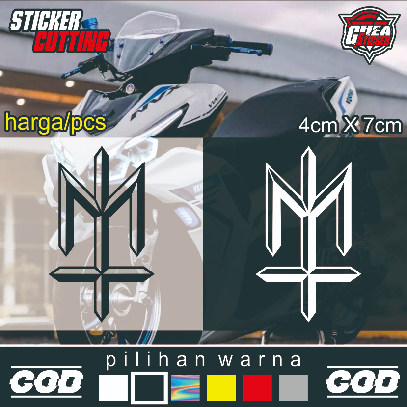 Sticker Cutting Logo Maternal Disaster, Stiker Brand Distro Lokal
