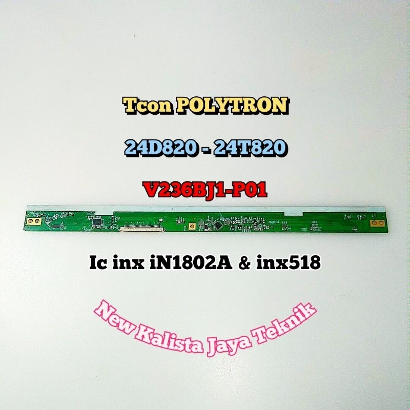 TCON TV POLYTRON 24D820 ORIGINAL V236BJ1 P01 TCON 24D820Y TICON POLYTRON 24D820 TIKON TV PLD24D820Y 