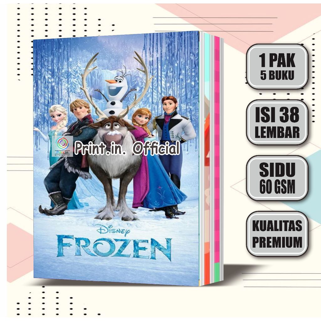 

Buku Tulis Custom Frozen 38 Lembar / Buku Tulis Sekolah
