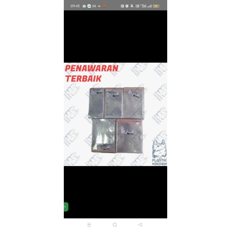 

plastik opp mini kecil ( 1 pack isi 100 lbr)