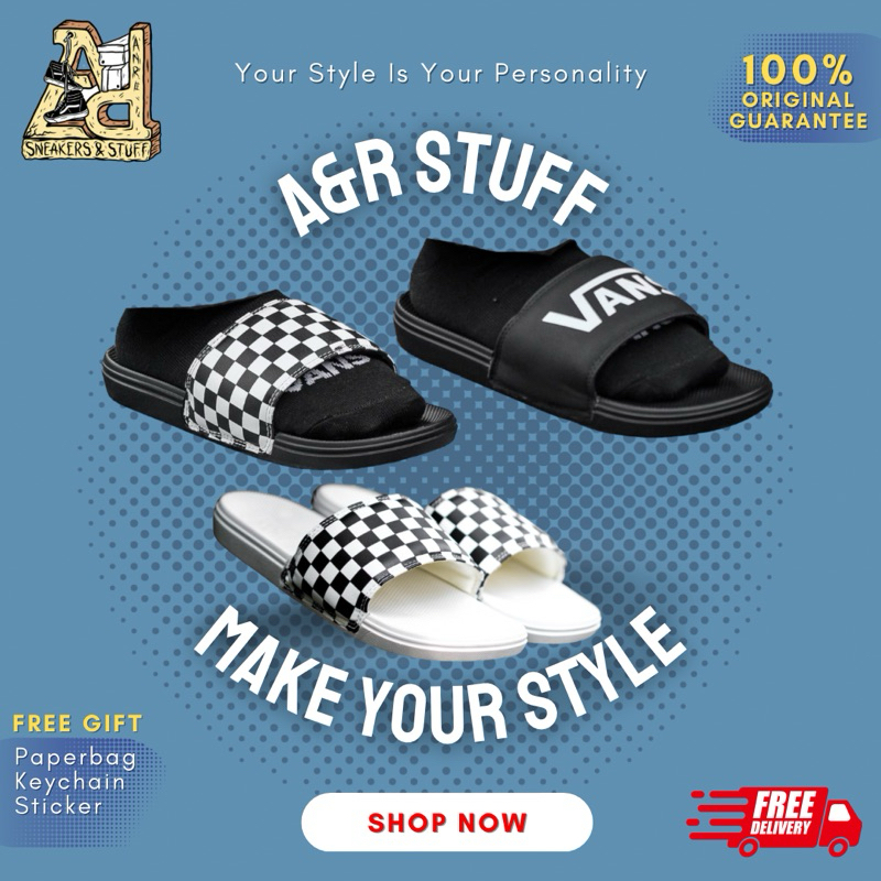 VANS SANDALS SLIDE ON LA CASTA 100% ORIGINAL BNIB MURAH / SENDAL