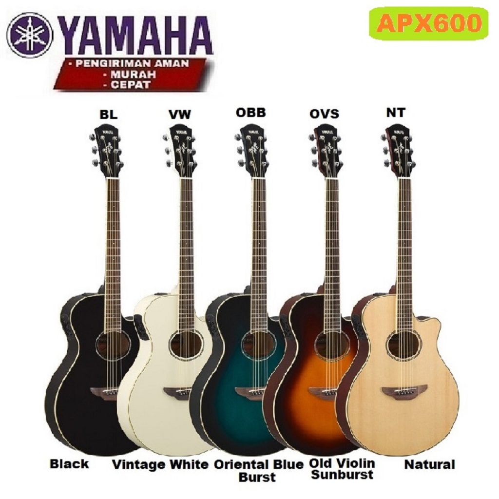 Gitar Akustik Elektrik Yamaha Original APX600 / APX 600 / APX-600 New