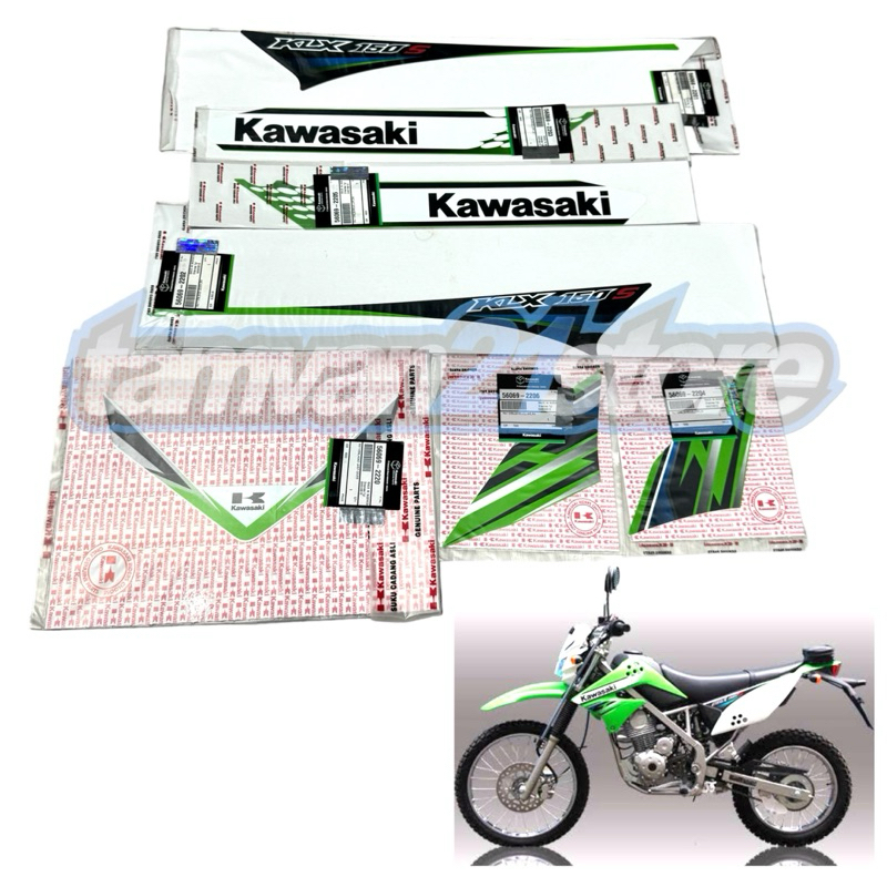 STRIPING STIKER SET KLX 150 S 2013 ORIGINAL
