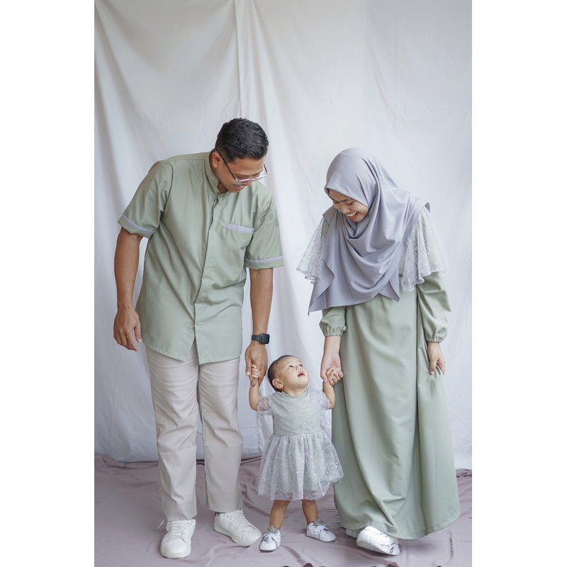 Baju Seragam COUPLE SARIMBIT keluarga muslim gamis koko sarimbit baju muslim sarimbit keluarga