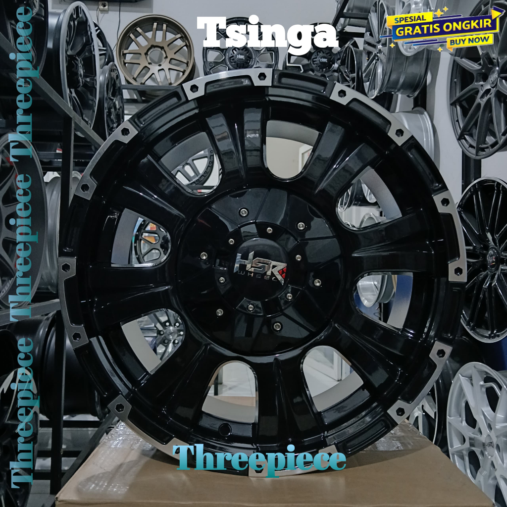HSR TSINGA velg ring 17 lebar 8 et 35 lubang 5 |velg mobil innova, ertiga, terios ring 17