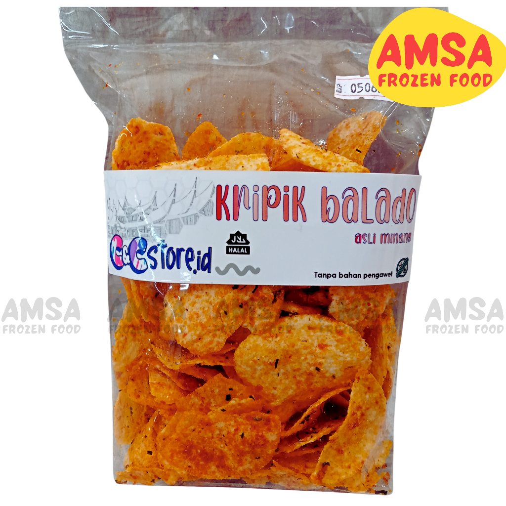 

Keripik Balado 70 gr / Keripik Ubi Pedas / Kerupuk Balado 70 gr