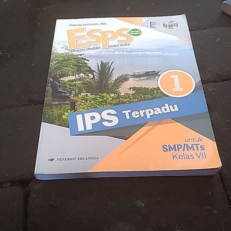 buku pelajaran esps ips terpadu kelas 1 smp penerbit erlangga edisi revisi original
