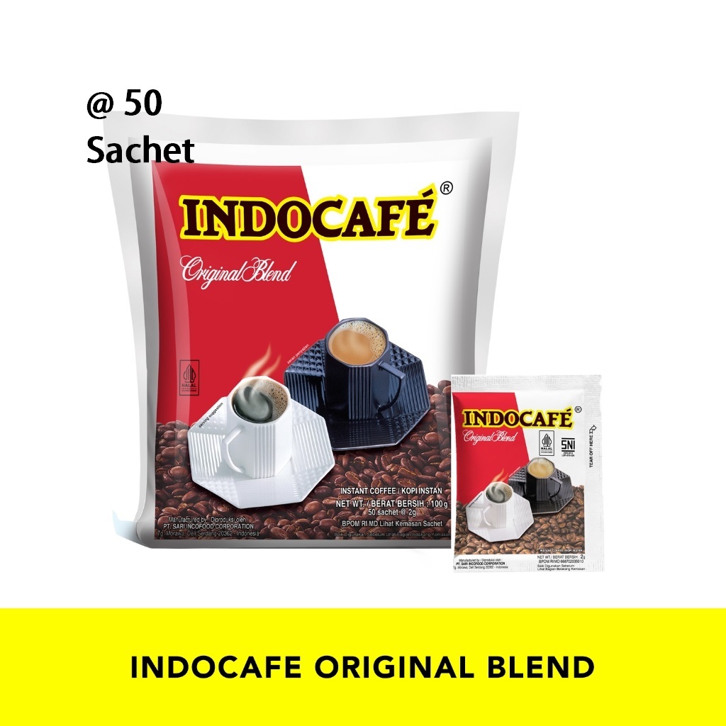 

INDOCAFE Original Blend 50 sachet 2 gr - Box