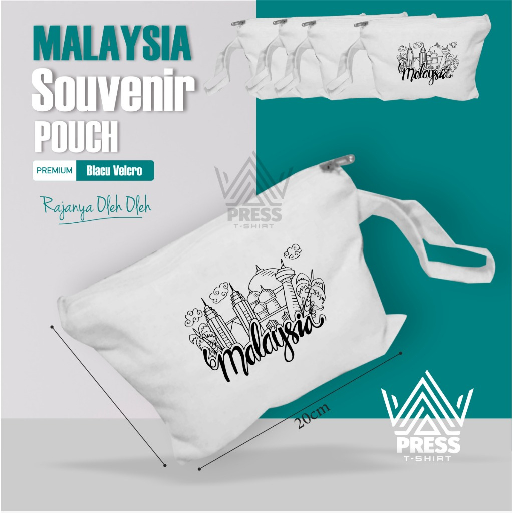 Souvenir Tas Dompet Pouch oleh oleh khas Malaysia Kuala lumpur Genting Skyworld banyak varian gambar