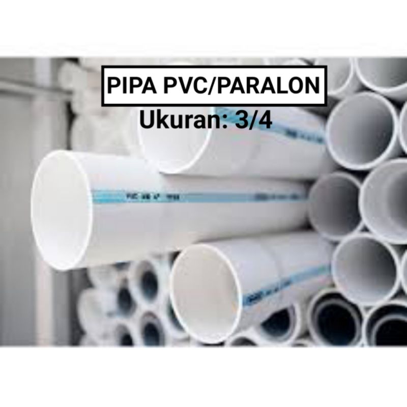 PIPA PVC/PARALON 3/4