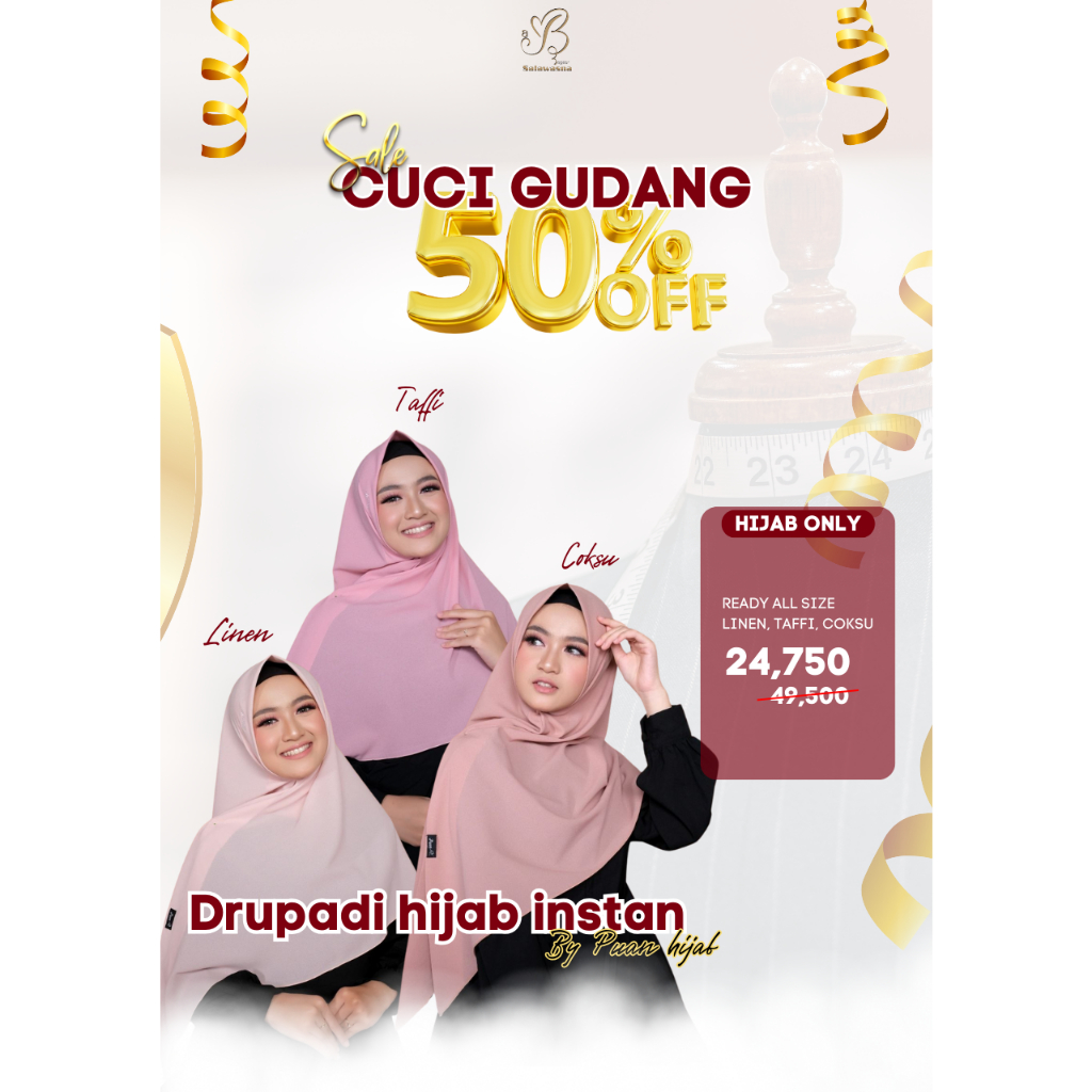 Hijab Instan Drupadi by Puan.idn