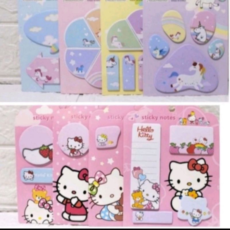 

Sticky notes hello kitty, flamingo / Sticky note hello kitty, flamingo / memo tempel hello kitty, flamingo