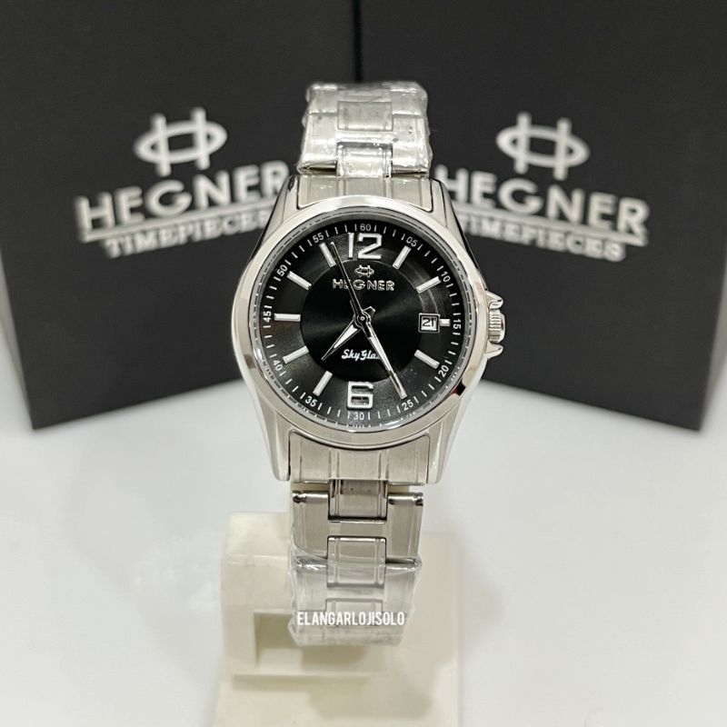 JAM TANGAN WANITA HEGNER HW 1295L SILVER ORIGINAL