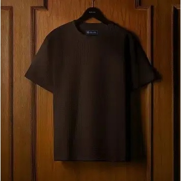 RUCAS Tailor "Textured Knitting" Tee Brown White