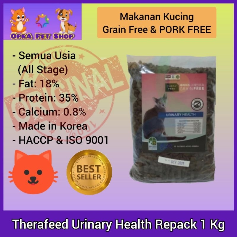 Makanan Kucing Urinary Therafeed Urinary Health 1Kg