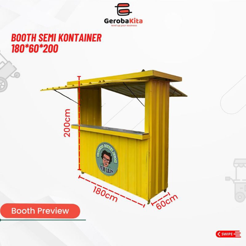 booth semi Container