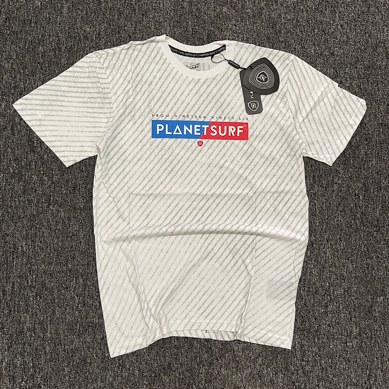 AMD 801 KAOS PLANET SURF PRIA PUTIH GRADE ORI