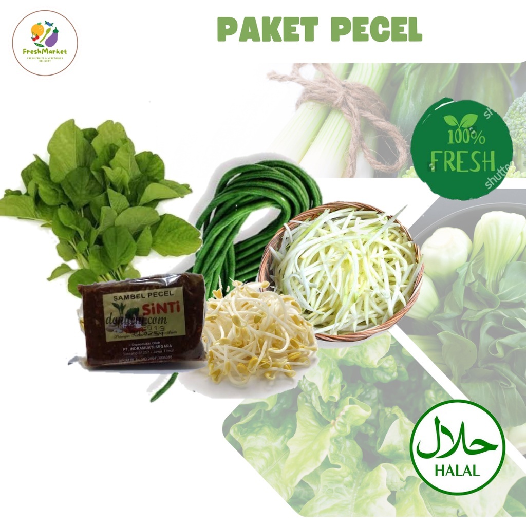 

INSTAN Paket Sayur Pecel Segar 4-6 PORSI