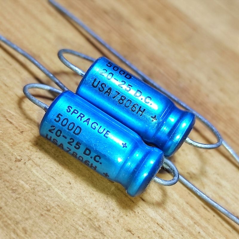 Elco SPRAGUE 20UF 25V NOS Vintage Hi Grade Audio Capacitor Axial lead kapasitor capasitor elko 20u 2