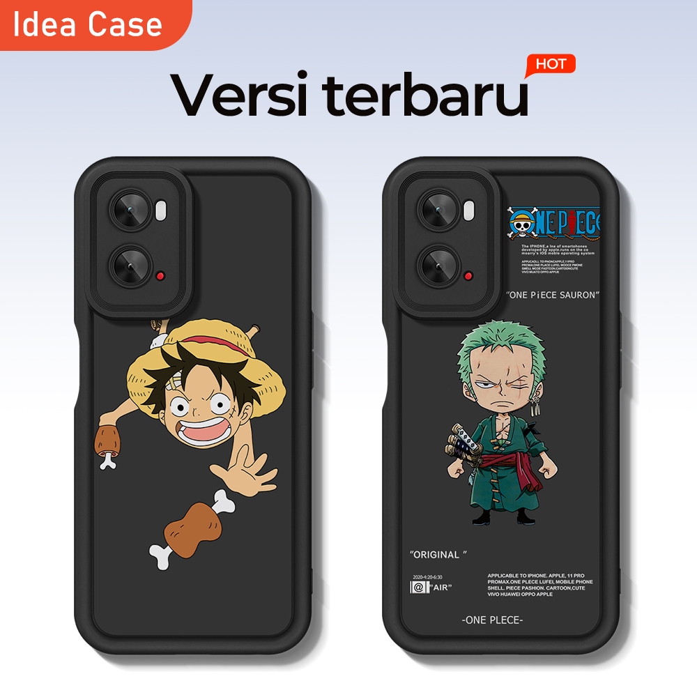 Idea casing OppoA36 Silikon lengkap A54 hitam reno8t handphone A16K a1 tahan noda A17 RENO6 waterpro